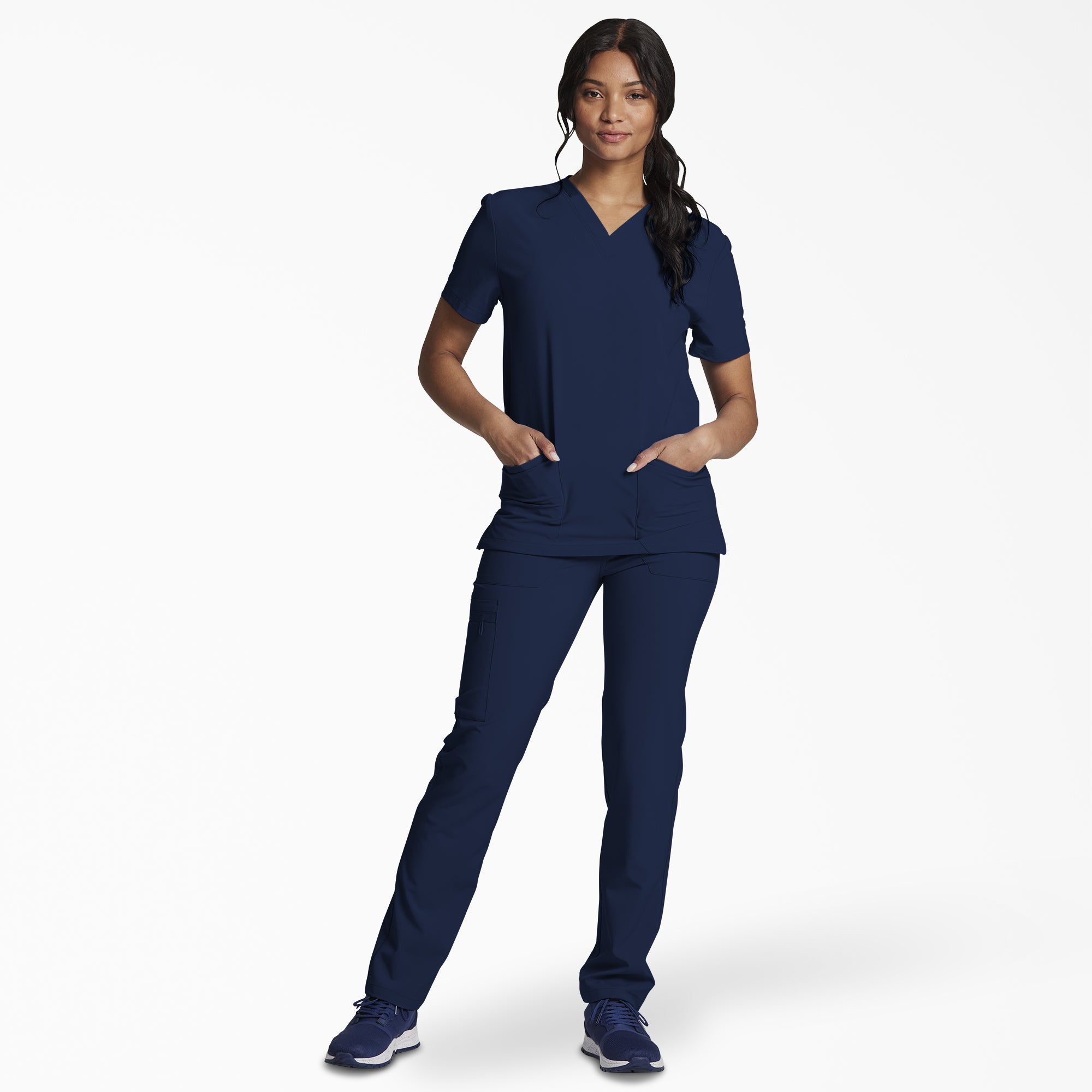 Unisex EDS Essentials V-Neck Scrub Top