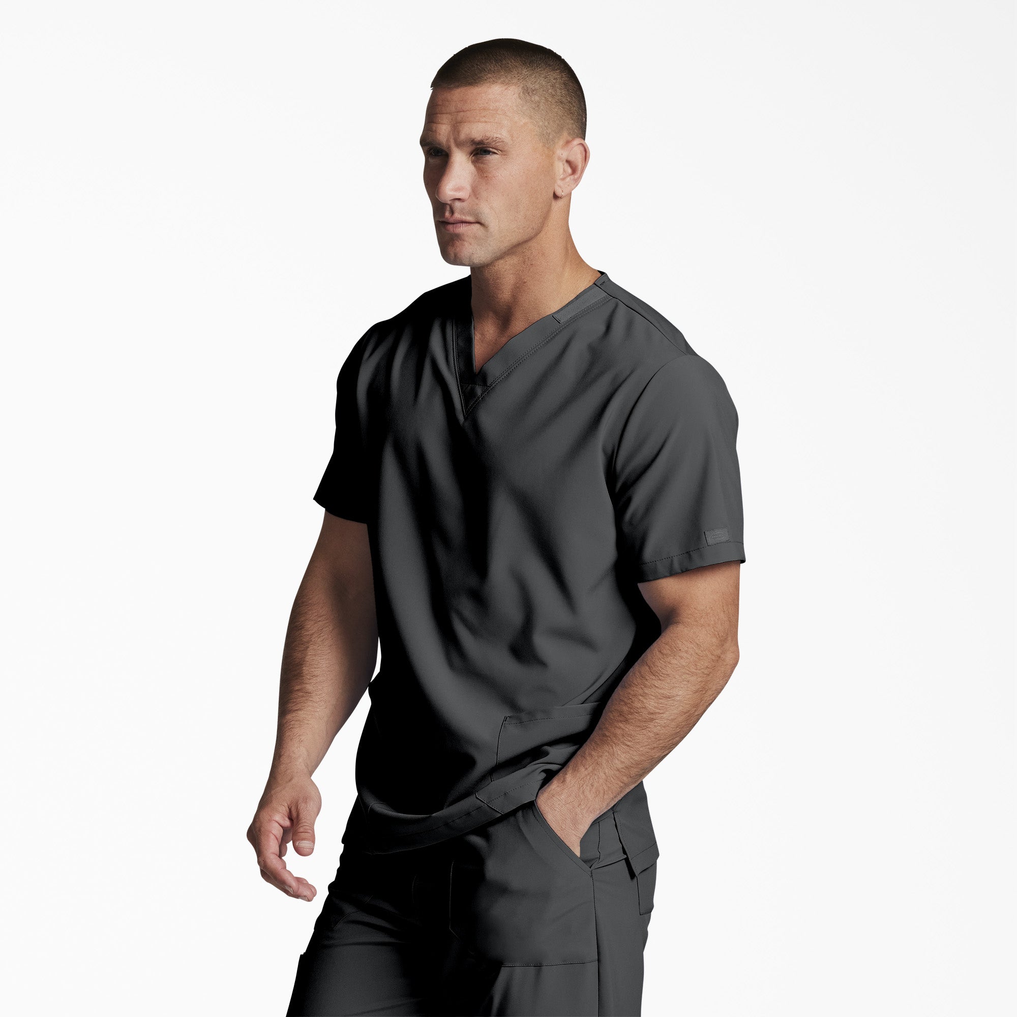 Unisex EDS Essentials V-Neck Scrub Top