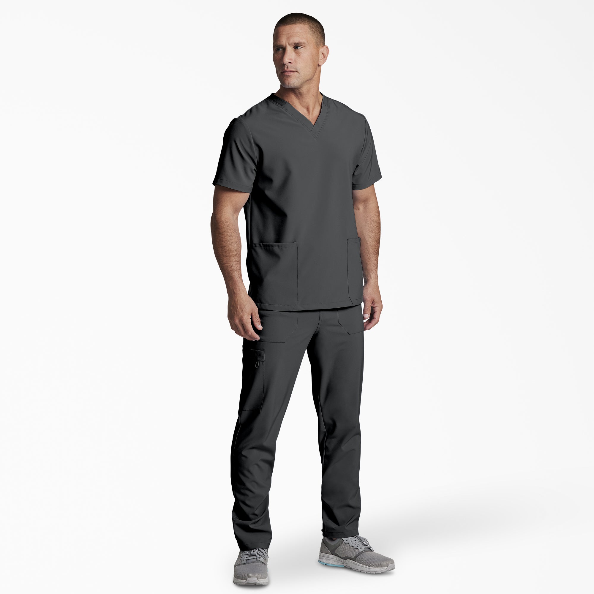 Unisex EDS Essentials V-Neck Scrub Top