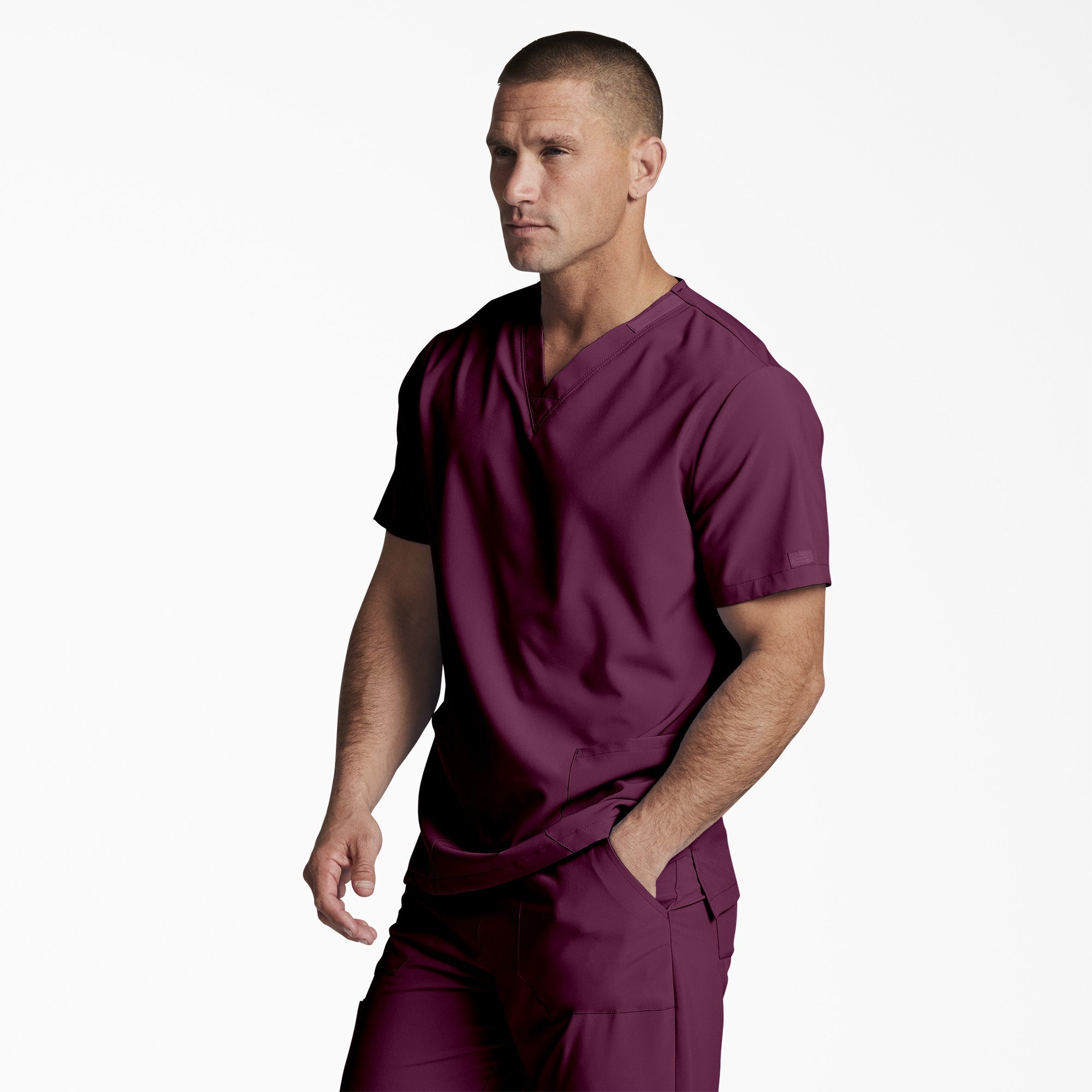 Unisex EDS Essentials V-Neck Scrub Top