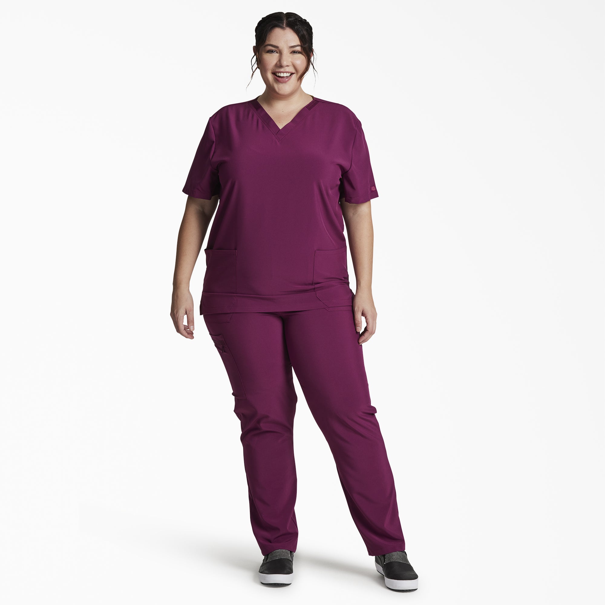 Unisex EDS Essentials V-Neck Scrub Top