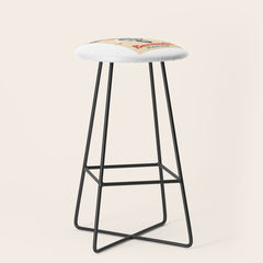1960 Bermuda Pan American Airlines Travel Poster Stool