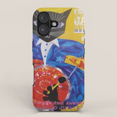 1994 Montreal Jazz Festival Cool Cat Poster No. 3 Gig Advertisement iPhone Case