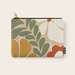 70s boho botanical flowers   Carry All Pouch