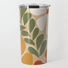 70s boho botanical flowers   Travel Mug