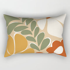 70s boho botanical flowers   Rectangular Pillow