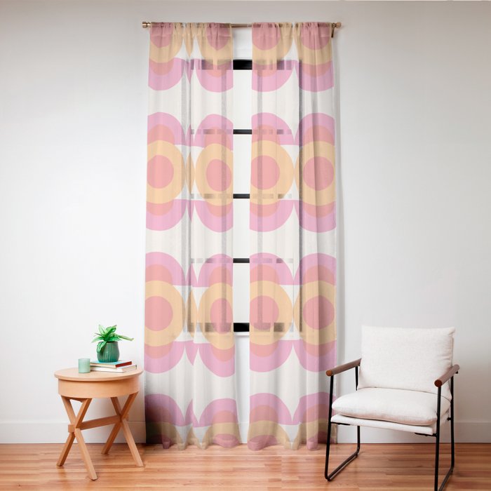 70's pattern no2 Window Curtain