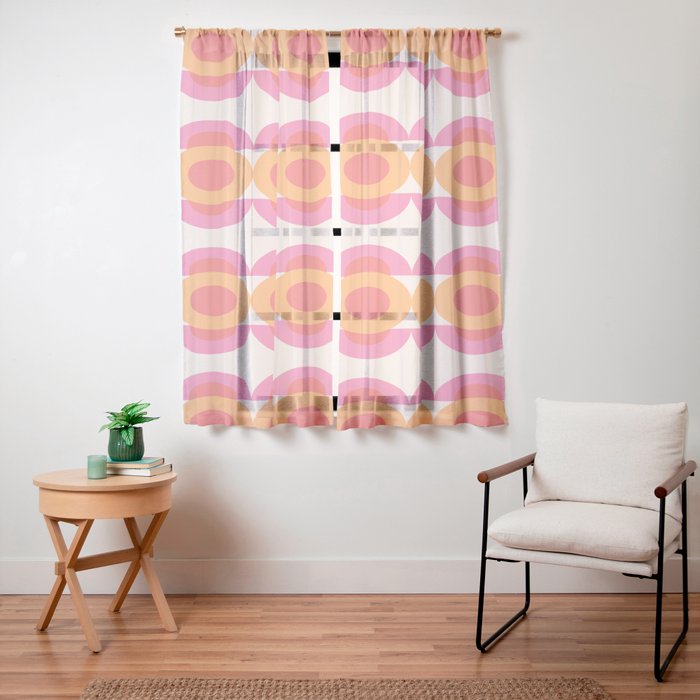 70's pattern no2 Window Curtain