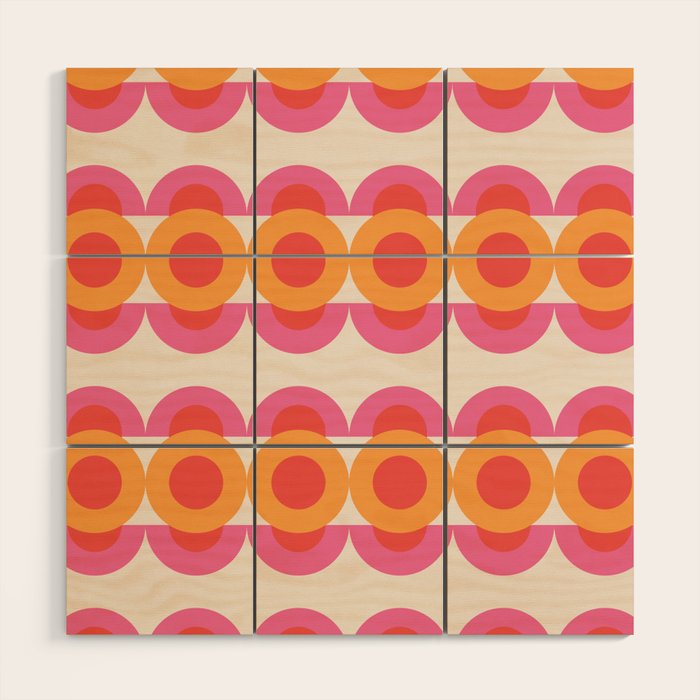 70's pattern no2 Wood Wall Art