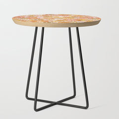 70s Floral Pattern Side Table