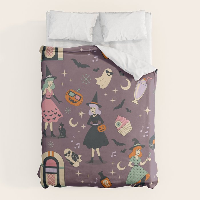 50s Witch Vibes Duvet Cover