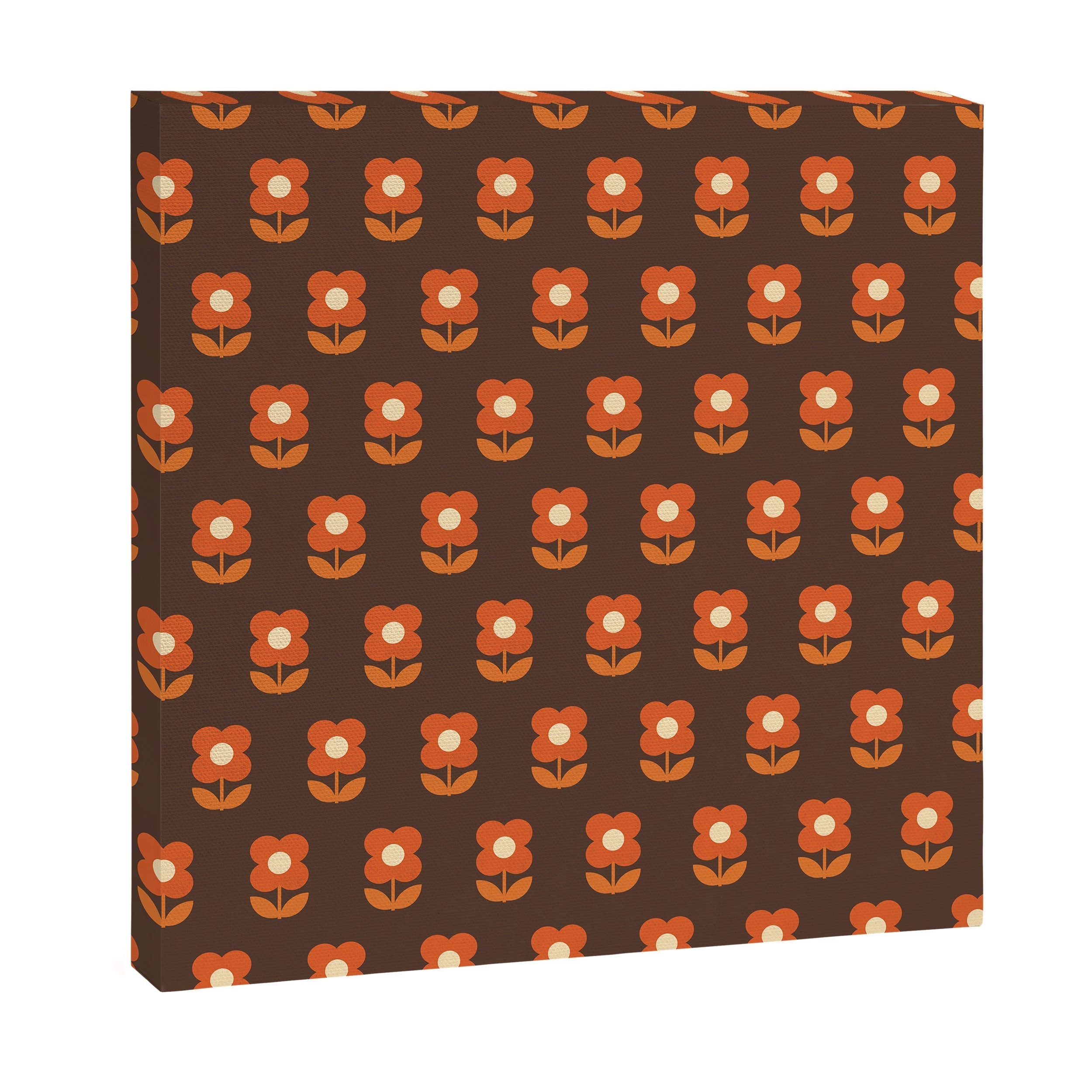 70s Flower Pattern #1 Canvas Print