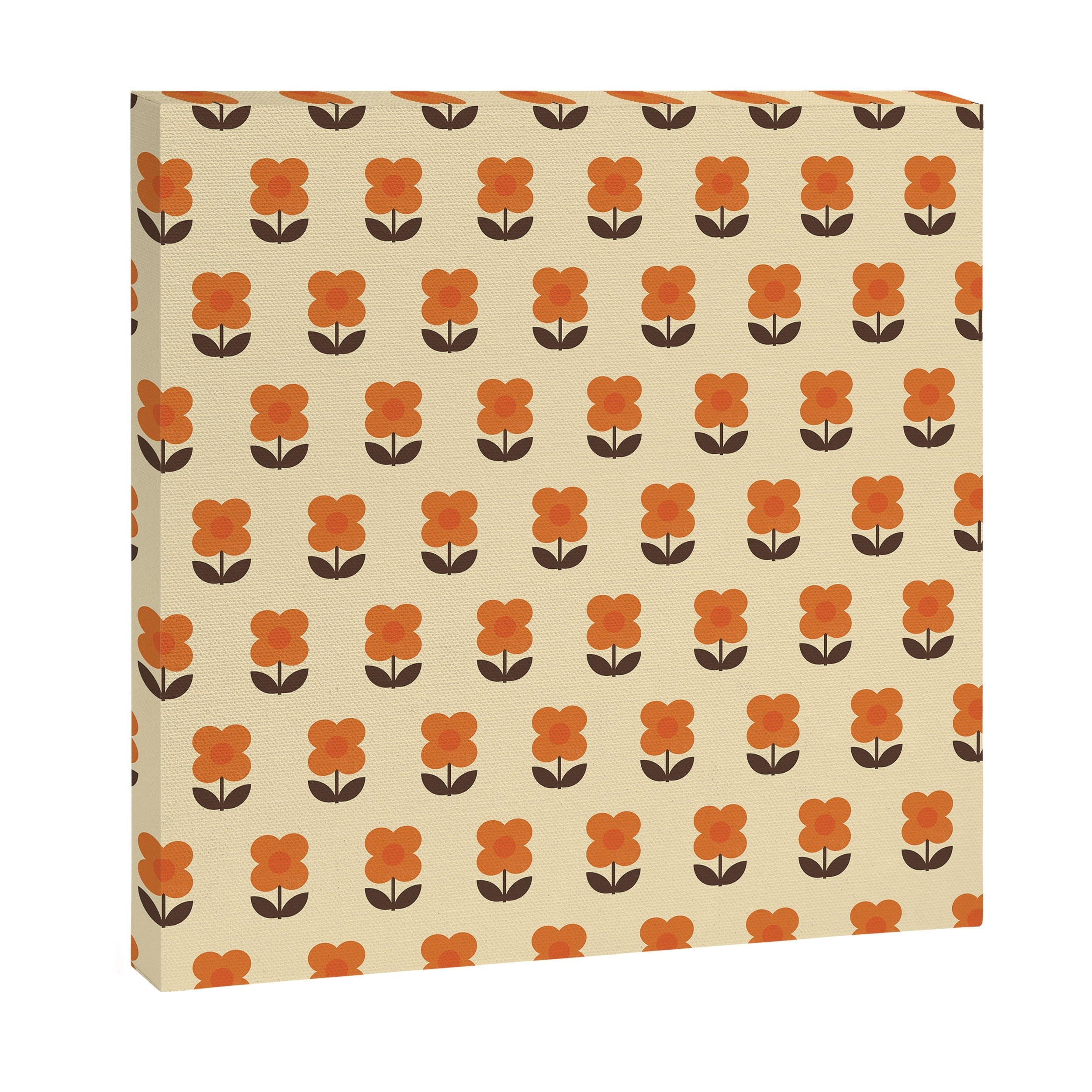 70s Flower Pattern #2 Canvas Print