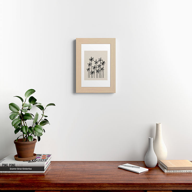 A Field Of Flowers Framed Art Print