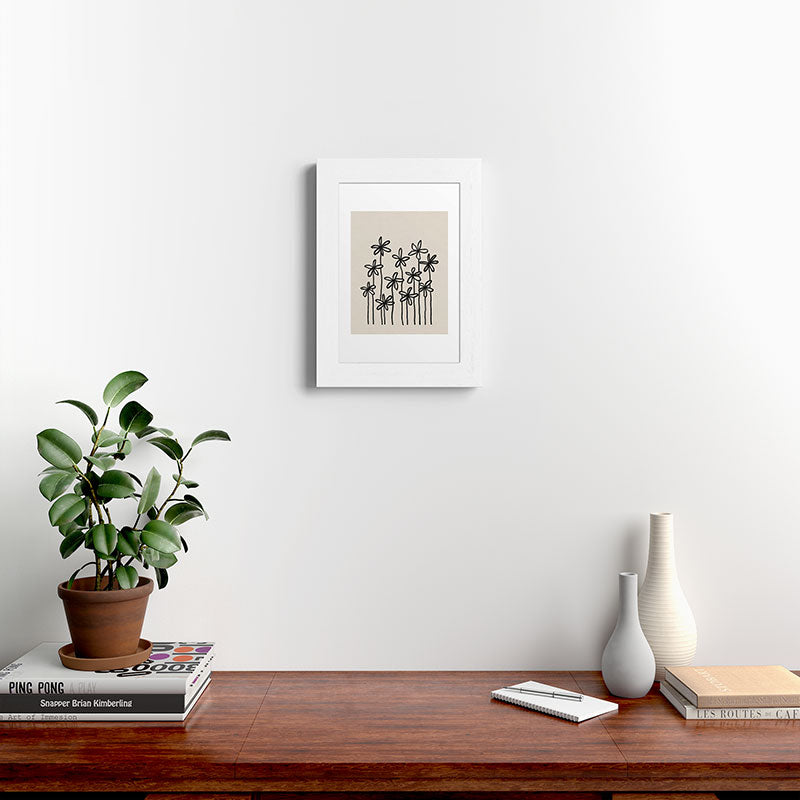 A Field Of Flowers Framed Art Print