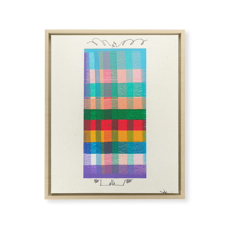A Colorful Mess Framed Canvas Print