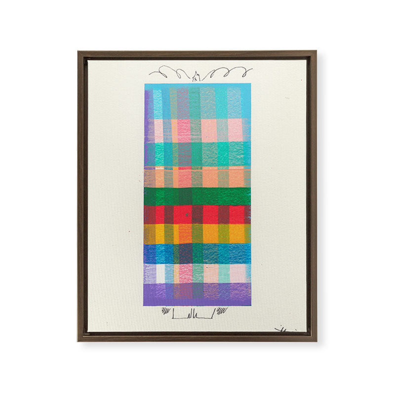 A Colorful Mess Framed Canvas Print