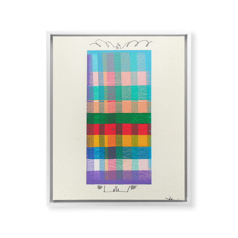A Colorful Mess Framed Canvas Print