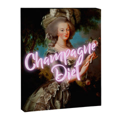Champagne Diet' Marie Antoinette  Canvas Print