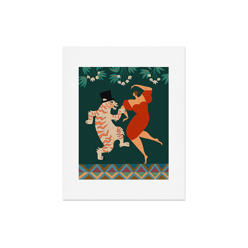 A Date With The Wild Cat  Art Print