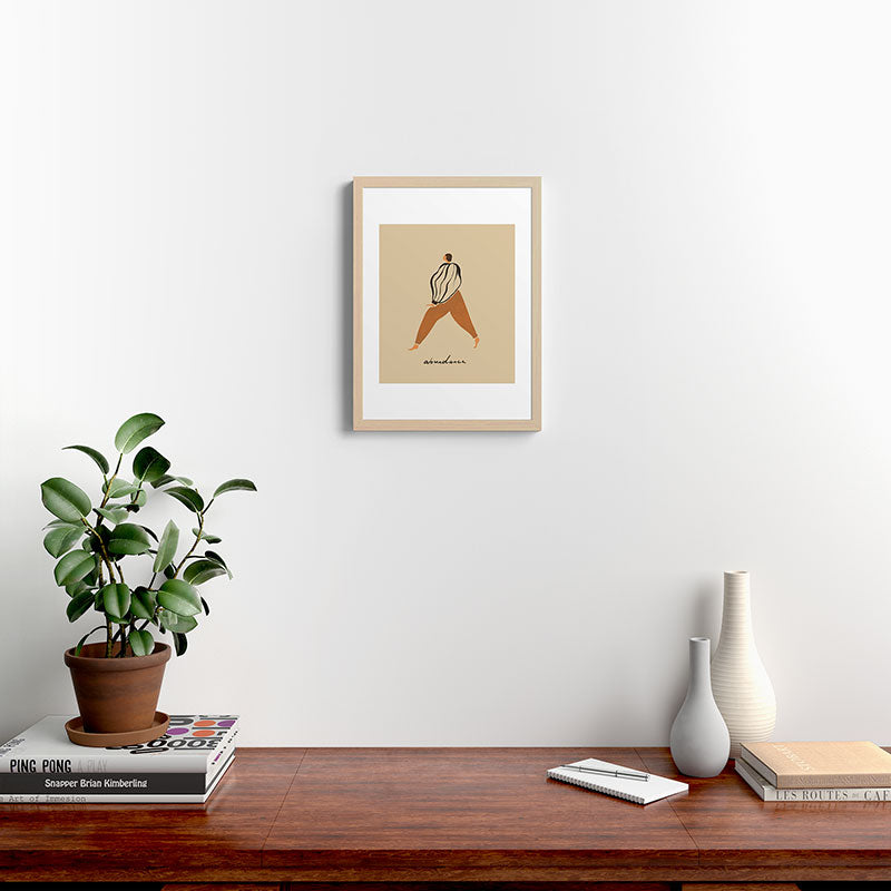 A for Abundance Framed Art Print