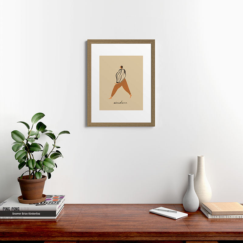 A for Abundance Framed Art Print