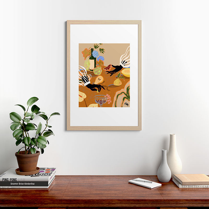 A Handful of Love Framed Art Print