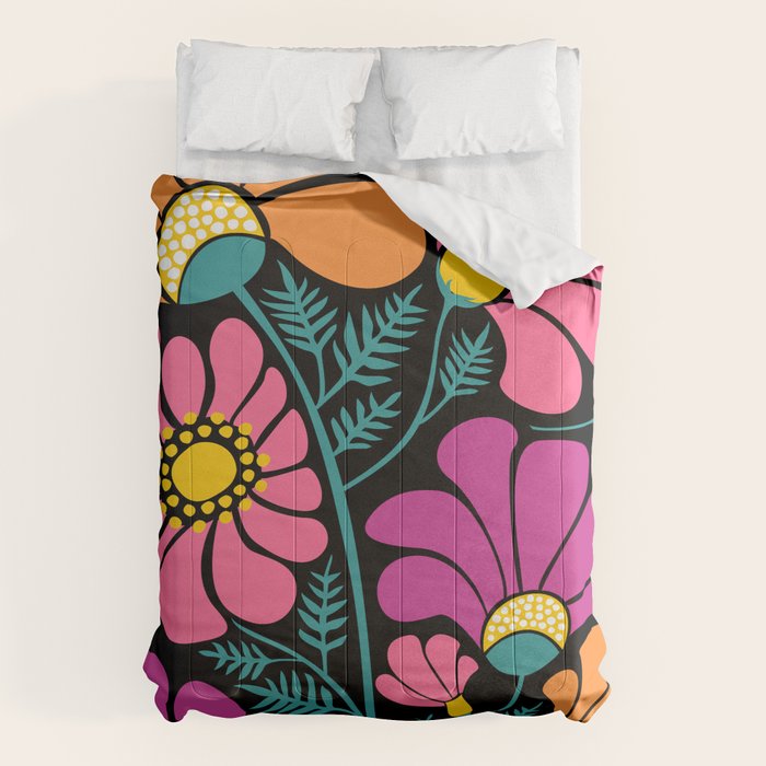 70s Disco Garden Comforter