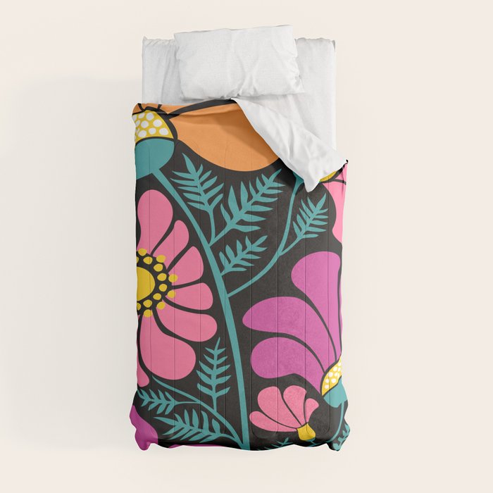 70s Disco Garden Comforter