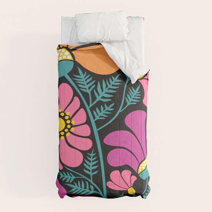 70s Disco Garden Comforter