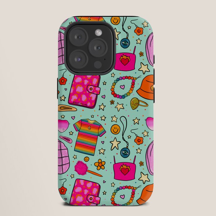 90's Things Print iPhone Case