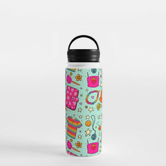 90's Things Print Water Bottle