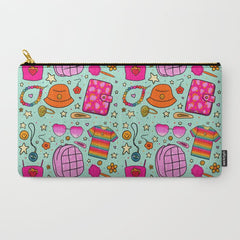 90's Things Print Carry All Pouch