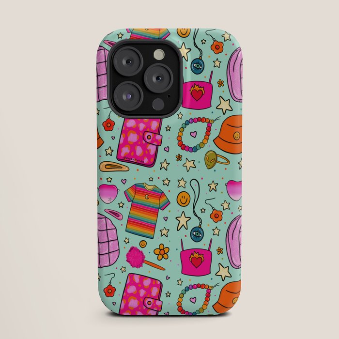 90's Things Print iPhone Case