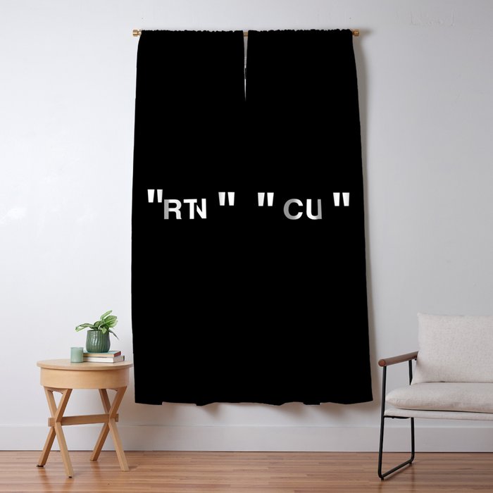 " Art " (Negative) Window Curtain