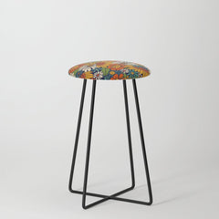 70s Retro Floral - Bold Stool