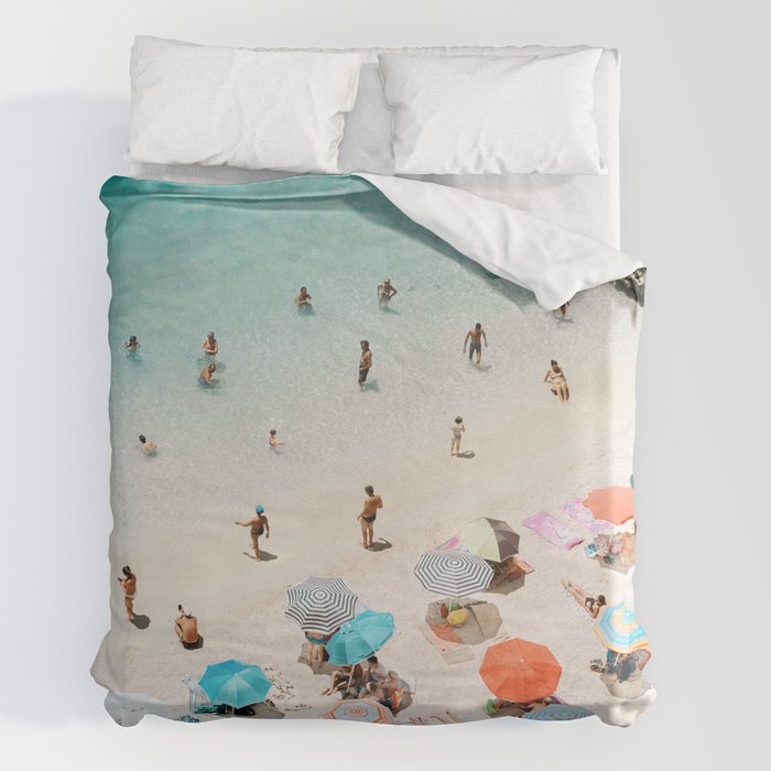 A Day At The Beach Duvet Cover