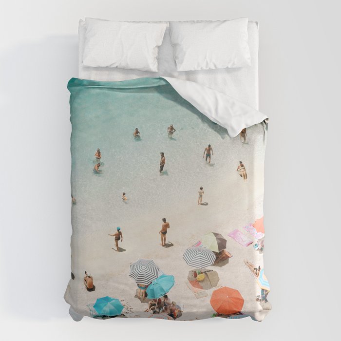 A Day At The Beach Duvet Cover