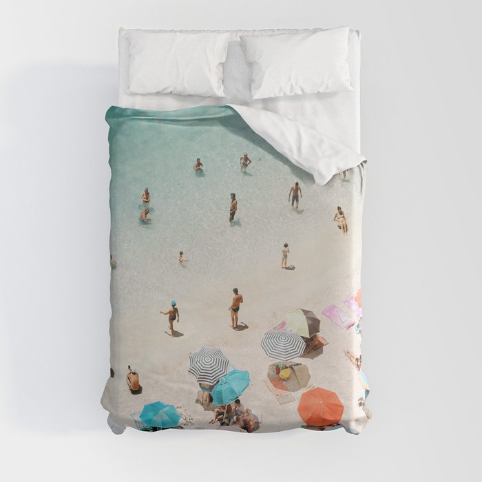 A Day At The Beach Duvet Cover