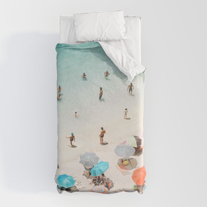 A Day At The Beach Duvet Cover