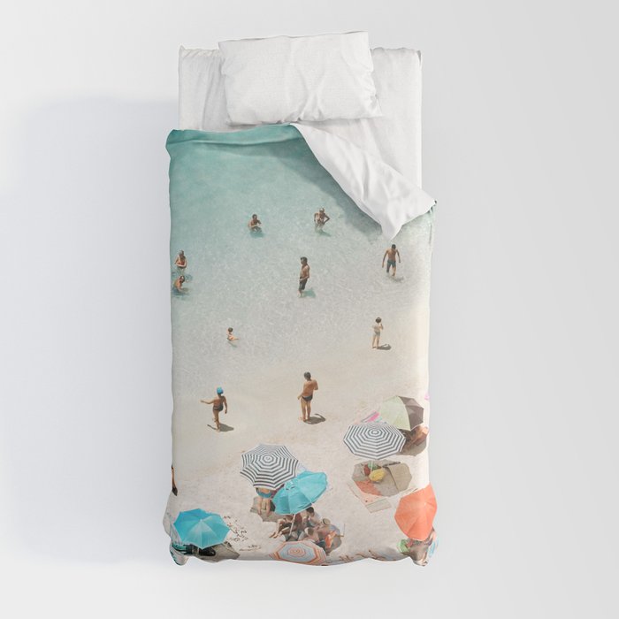 A Day At The Beach Duvet Cover