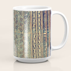 18th Century Indian Tree Textile Digital Art Painting  Coffee Mug