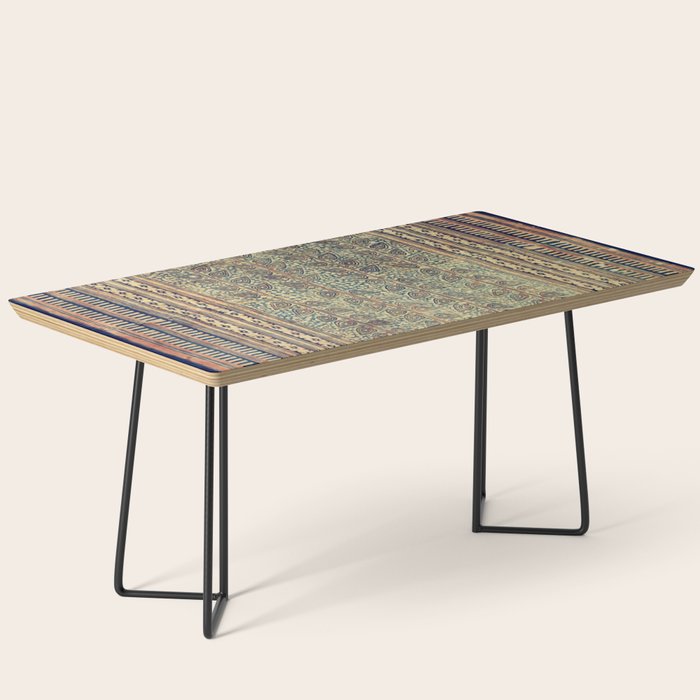 18th Century Indian Tree Textile Digital Art Painting  Coffee Table