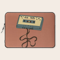 80s Vintage Cassette Mixed Tape  Laptop Sleeve