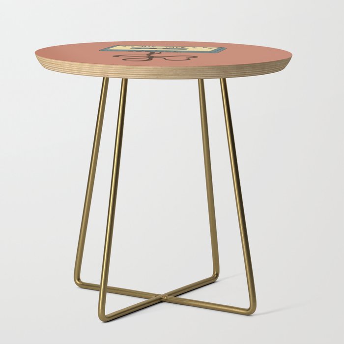 80s Vintage Cassette Mixed Tape  Side Table