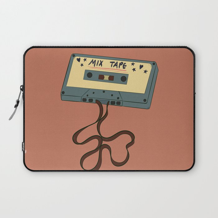 80s Vintage Cassette Mixed Tape  Laptop Sleeve