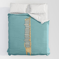 A Book Lover (blue) Duvet Cover
