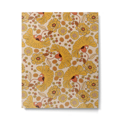 70s Floral Pattern Metal Print