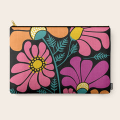 70s Disco Garden Carry All Pouch