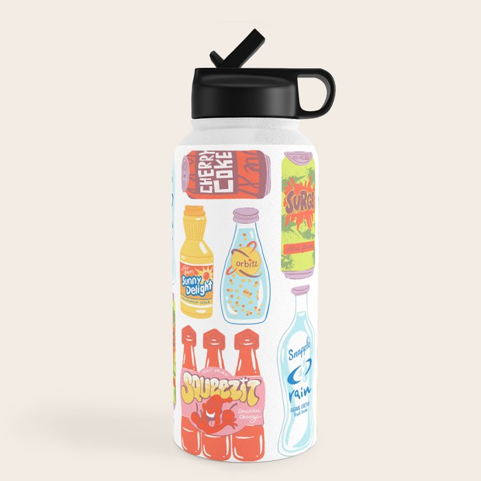 90s Drinks Water Bottle
